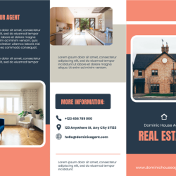 Estate real brochure commercial template agents templates brochures